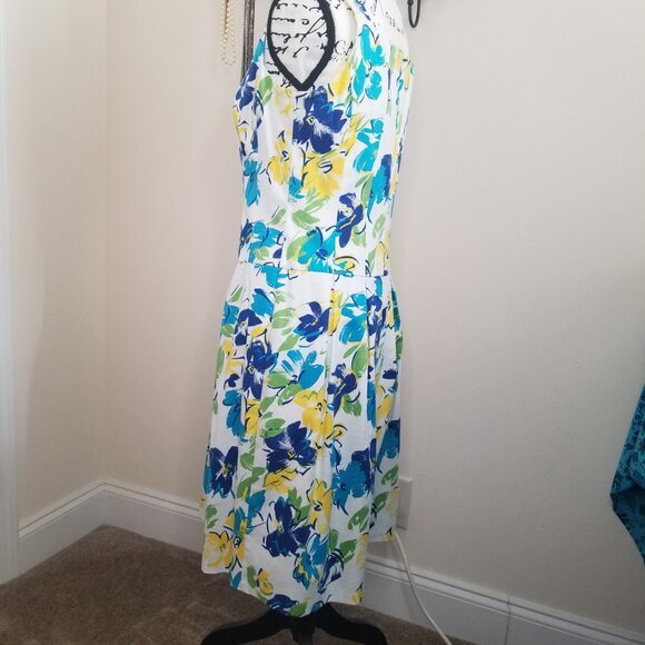 Floral Dress Sz 10 Chaps by Ralph Lauren - Picture 13 of 16